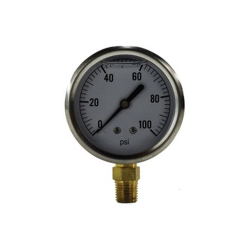 Midland Industries 80080 - Pneumatic Pressure Gauge, 2-1/2" Dial, -30 to 0 psi Measuring Range, +/-1.5 % Accuracy