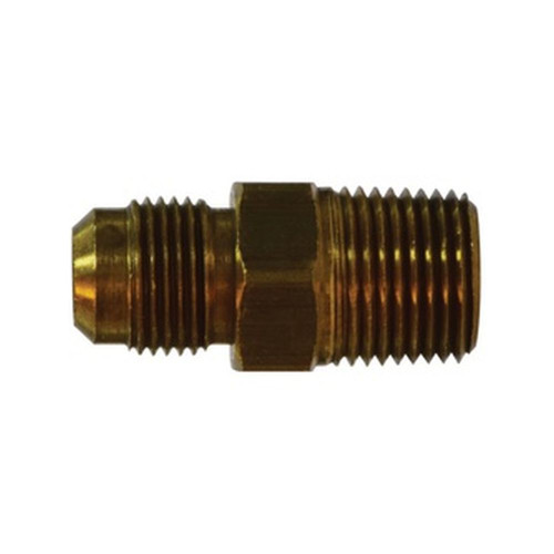 Midland Industries 35135 - Adapter, 15/16" SAE 45° Male Flared x 3/4" NPT(M)F, Brass