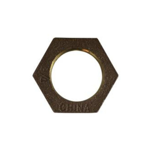 Midland Industries 44701LF - Hex Locknut, 1/4" FPT, Bronze