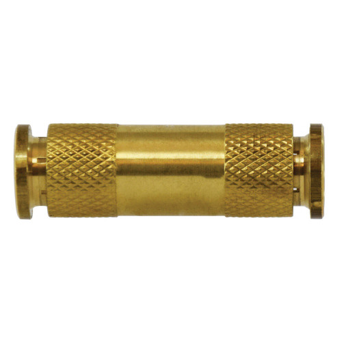 Midland Industries 20020A - Union Straight Connector, 3/8" Push" Tube x 3/8" Push" Tube, Brass
