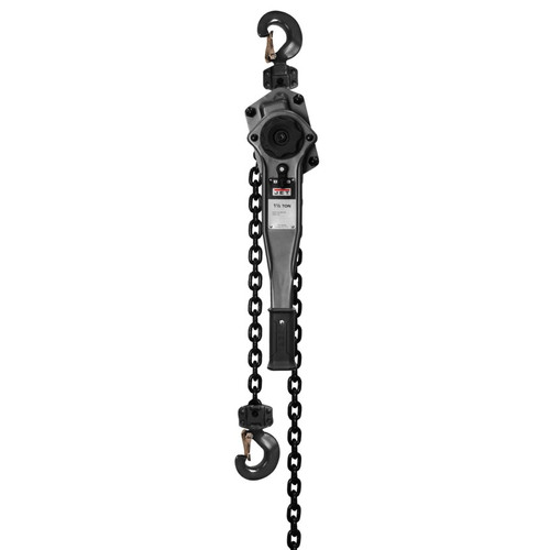 JET 287701 - 1-1/2-Ton Lever Hoist, 10' Lift & Shipyard Hooks