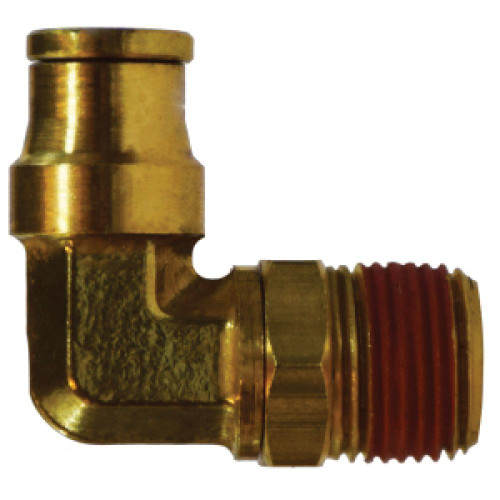 Midland Industries 691008SA - Swivel Elbow, 5/8" Push-In x 1/2" MPT, Brass