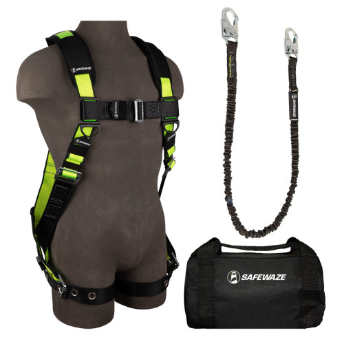 Safewaze FS133-XS - PRO Bag Combo: FS185-XS Harness, FS580 Lanyard, FS8150 Bag