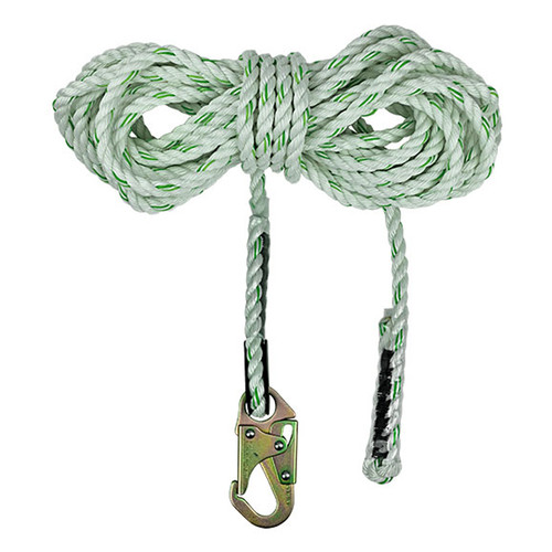 Safewaze FS700-50 - 5/8" Polyester-dacron, 3-Strand Twisted Rope Lifeline / 50'