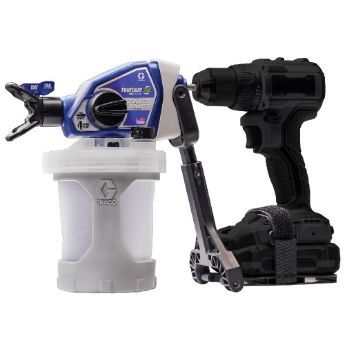 GRACO 26D362 - TrueCoat 360 Handheld Cordless Connect Drill Sprayer with Small Project Cup, 2000 PSI