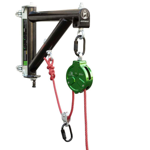 Safewaze 024-24012 - Mounted Material Lift System: 2.25" - 2.75" Clamps, Rope Not Included