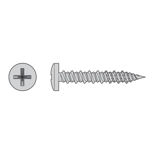 Simpson Strong-Tie T12J200PXM - #12 x 2" Pan Head Marine Screws 316SS 1000ct