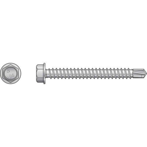 Simpson Strong-Tie T12400HDUM - #12 x 4" Self-Drilling Alum/Fiberglass 316SS Screw 1000ct