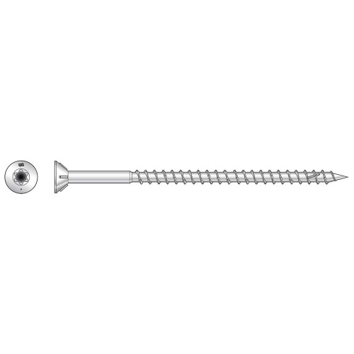 Simpson Strong-Tie T12300WPB - #12 x 3" 316SS DWP Flat Head Screw T-27 1500ct