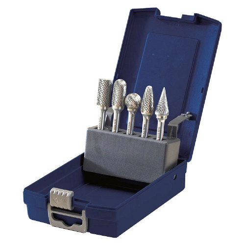 WALTER 01V990 - 5 PC-Piece Carbide Burr Set 1/4" Shank