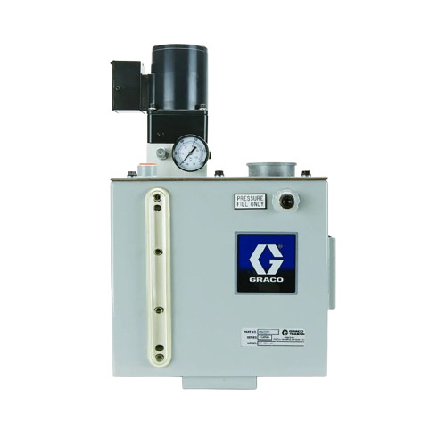 GRACO MM3412 - Miniature Meter-Flo Pump Package, 5 gal Reservoir, 14 cu in/Min, 1500 PSI, Low Level Switch