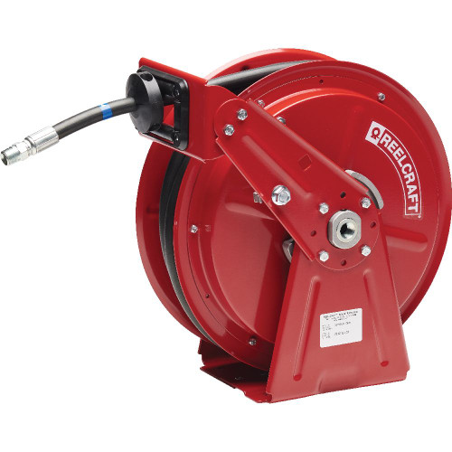 DP7850 OMP – 1/2 in. x 50 ft. Compact Dual Pedestal Hose Reel