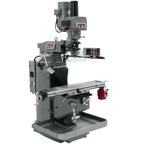 JET 690502 JTM-949EVS Mill With X-Axis Powerfeed and Air Powered Draw Bar