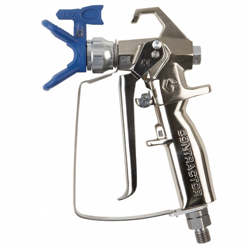 GRACO 288425 - Contractor Airless Spray Gun, 4 Finger Trigger, RAC x 517 SwitchTip, Durable nickel finish, 3600 PSI