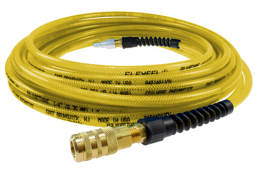 Coilhose PFE5100TYS15X Flexeel Hose 5/16" x 100' Industrial Coupler/Connector Yellow