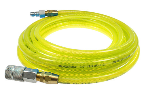 Coilhose PFE6100TY58C Flexeel Hose 3/8" x 100' 3/8" Industrial Coupler/Connector Yellow