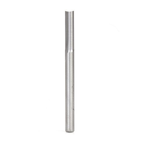 Amana HSS1611 HSS Straight V Flute Foam Cutting 1/4 D x 1 CH x 1/4 Shank x 3-1/4" Router Bit