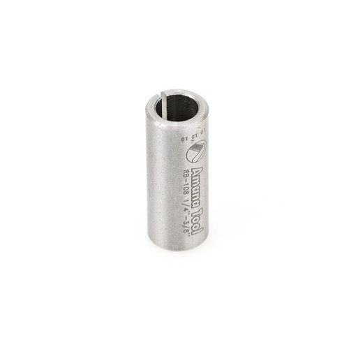 Amana RB-108 High Precision Steel Router Collet Reducer 3/8 Overall D x 1/4 Inner D x 1"