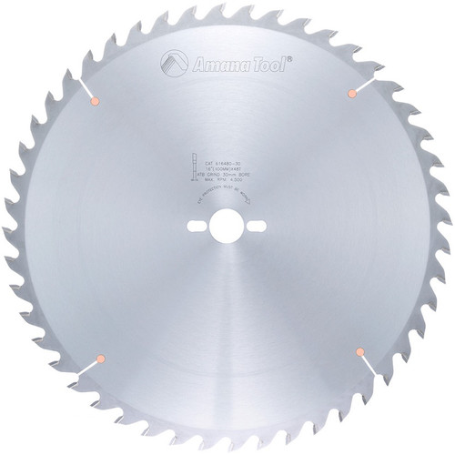 Amana 616480-30 Carbide Tipped General Purpose 16" D x 48T ATB, 15 Deg, 30MM Bore, Circular Saw Blade