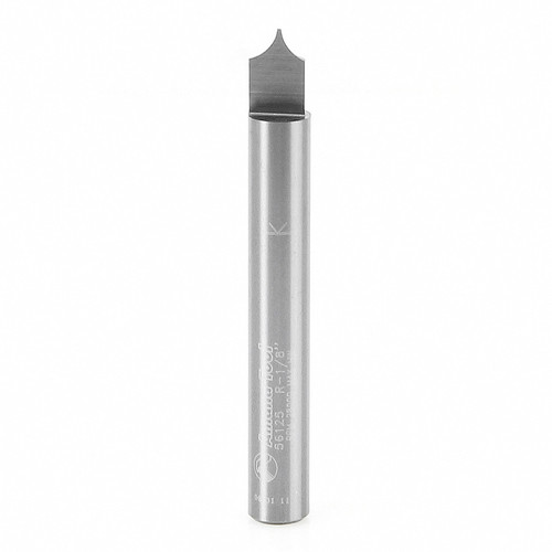 Amana 56125 Point Cutting Roundover 1/8 R x 1/4 D x 5/16 CH x 1/4 Shank x 2" Router Bit for Beadboards