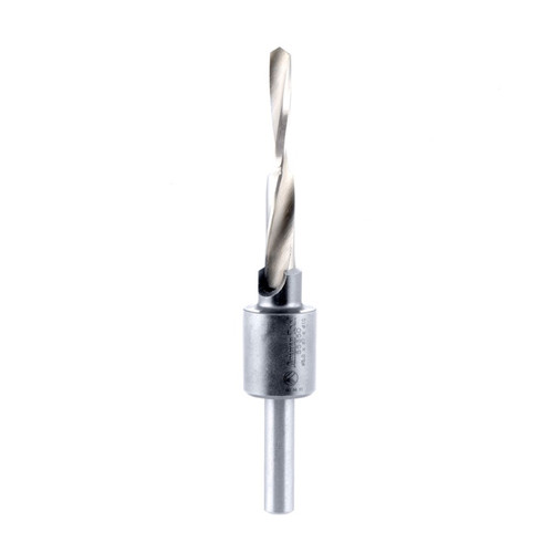 Amana 55650 RTA Furniture Drill/Countersink Assembly 10mm D x 106mm Long x 7mm Shank