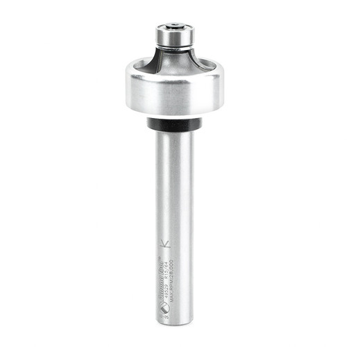 Amana 49529 Carbide Tipped Corner Rounding 3D 1-1/4 D x 15/64 R x 1/4 CH x 1/2" Shank Router Bit