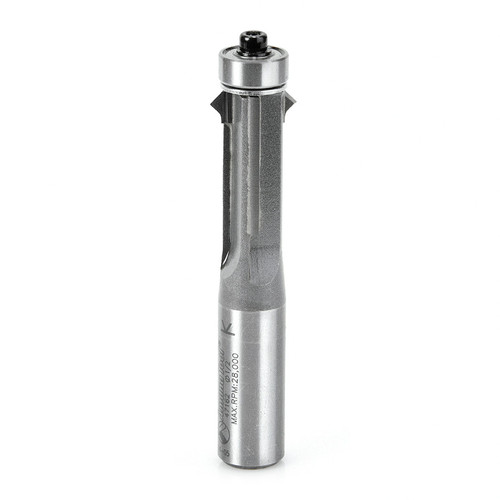 Amana 47162 Carbide Tipped Flush TrimV Groove 5/8 D x 1" CH x 1/2 Shank w/ Lower Ball Bearing Router Bit