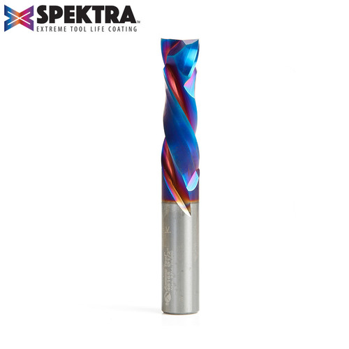 Amana 46190-K CNC Spektra Compression Spiral 1/2 D x 1-5/8 CH x 1/2 Shank x 3-1/2" Router Bit