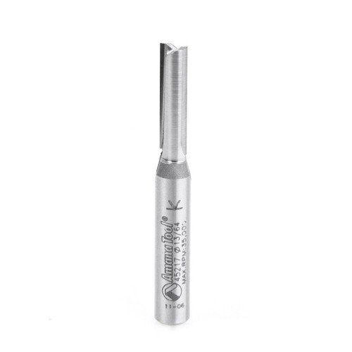 Amana 45217 Carbide Tipped Straight Plunge High Production 13/64 D x 3/4 CH x 1/4 Shank x 2" Router Bit