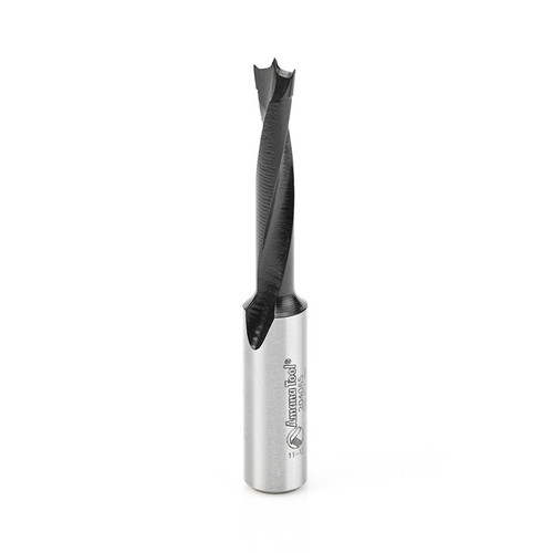 Amana 204065 Carbide Tipped Brad Point Boring Bit R/H 6.5mm D x 70mm Long x 10mm Shank