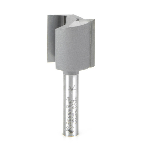Amana 45230 Carbide Tipped Straight Plunge High Production 3/4 D x 3/4 CH x 1/4 Shank x 2" Router Bit