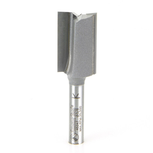 Amana 45247 Carbide Tipped Straight Plunge High Production 5/8 D x 1 CH x 1/4 Shank x 2-1/4" Router Bit