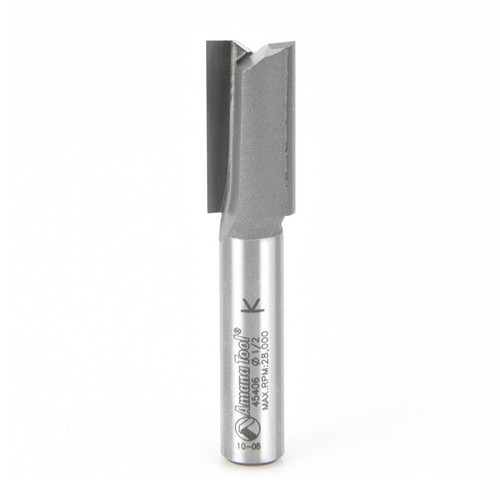 Amana 45406 Carbide Tipped Straight Plunge High Production 1/2 D x 1" CH x 3/8 Shank Router Bit