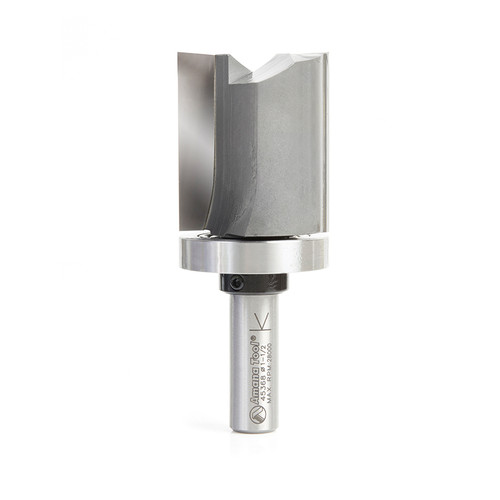 Amana 45368 Carbide Tipped Flush Trim Plunge Template 1-1/2 D x 1-3/4" CH x 1/2 Shank w/ Upper Ball Bearing Router Bit