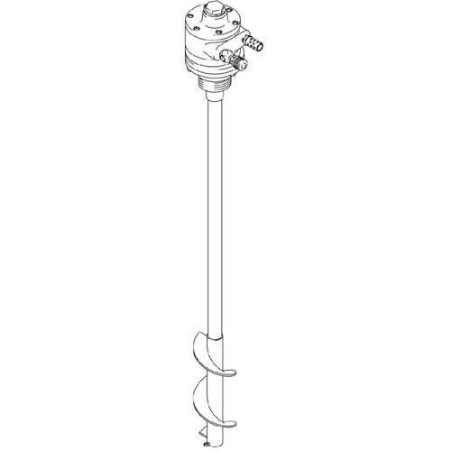 GRACO 235534 - Twistork Drum Agitator, reversible, non-siphon, air driven, 1-1/2 HP, 37-1/4" in length, 304 SS material