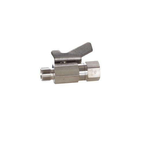 GRACO 237535 - Low Pressure Ball Valve, 3/8 NPT(F) x 3/8 NPSM(M), Stainless Steel, Catalyst & Waterborne Compatible, 500 PSI