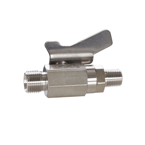GRACO 237529 - Low Pressure Ball Valve, 1/4 NPT(M) x 3/8 NPSM(M), Stainless Steel, Catalyst & Waterborne Compatible, 500 PSI