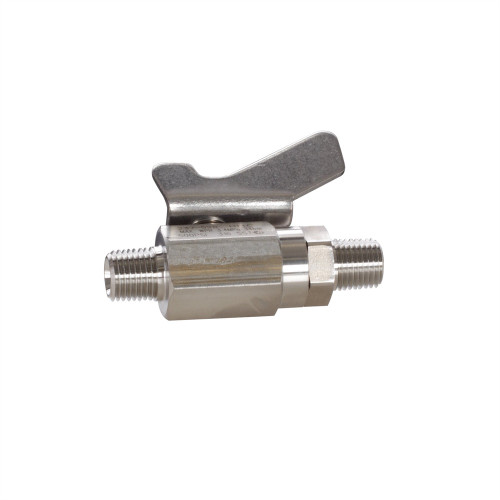 GRACO 237528 - Low Pressure Ball Valve Compatible w/ stainless steel, Catalyst & Waterborne Materials, 1/4" NPT(m) x 1/4" NPT(m), 500 PSI