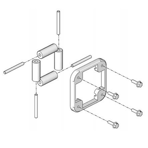 GRACO 218591 - Roller Bracket Repair Kit, #10 - 32 and M6 x 1.0 x 20