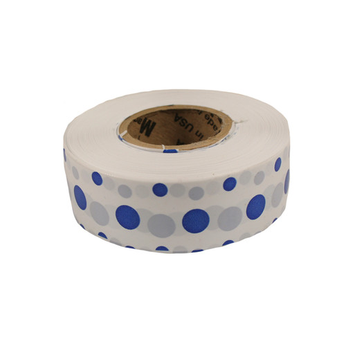 CH Hanson 17066 Standard White w/Blue Polka Dot Flagging Tape