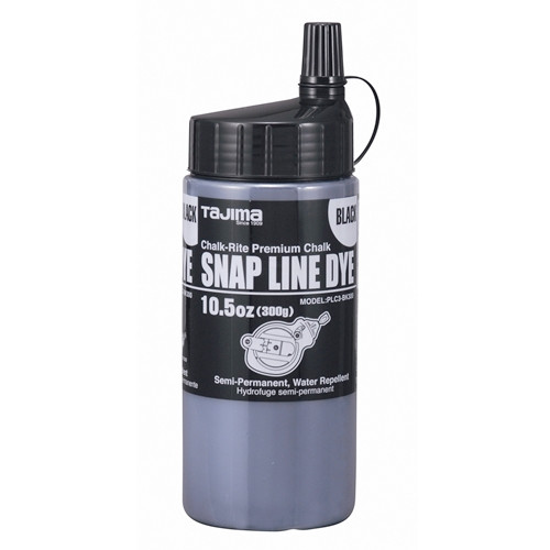 TAJIMA PLC3-BK300 Black 10.5oz Permanent Chalk Line Dye