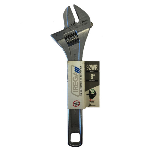 IREGA IR92WR8 8" Adjustable Wrench Reversible Jaw Xtra Capacity