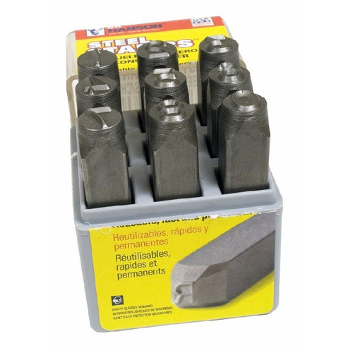 CH Hanson 21440 1/4" Heavy Duty Number Set