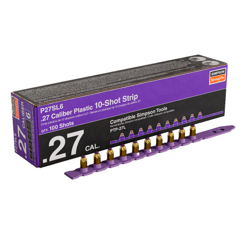 Simpson Strong-Tie P27SL6 - .27 Caliber Strip Loads Purple (domestic) 100ct