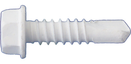 Daggerz SDCT1020WHT - #10 x 2" Hex Washer Head Self-Drill Screws Dagger-Guard White 2000ct