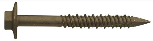 Daggerz QCCT1440BRZ - 1/4 x 4" Quick-Con Hex Flange Concrete Screws Bronze Dagger-Guard 500ct