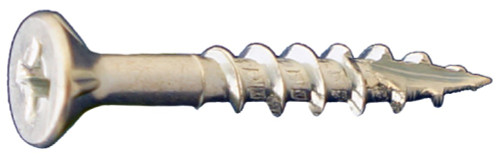 Daggerz DLFLPHZ08300 - #8 x 3" Dagger-Lok Phillips Flat w/Nibs Coarse Wood Screws Zinc 1500ct