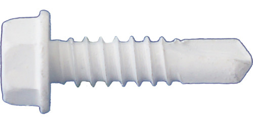 Daggerz SDCT08001916WHT - #8 x 9/16" Hex Washer Head Self-Drill Screws Dagger-Guard White 10000ct