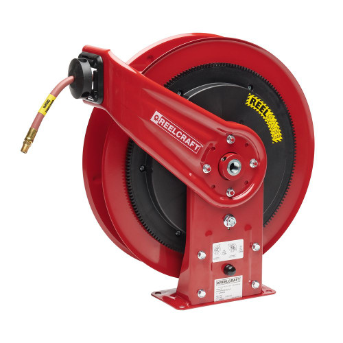 Reelcraft RS7670-OLP - 3/8" x 70 ft. REELSAFE Hose Reel for Air/Water with Hose