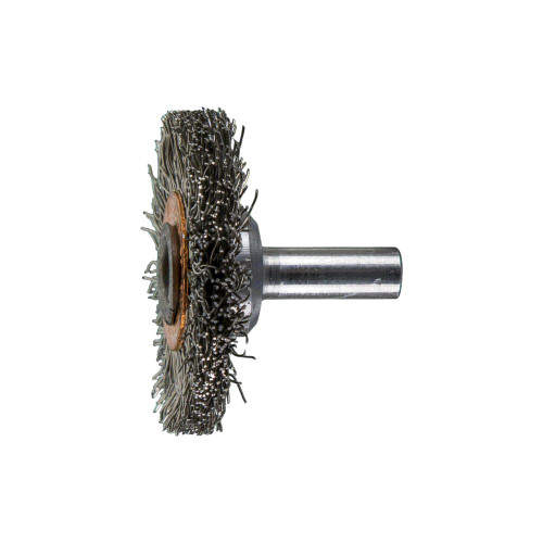 PFERD 82906 1-1/2" Crimped Wire Wheel Brush .012 SS Wire, 1/4" Shank